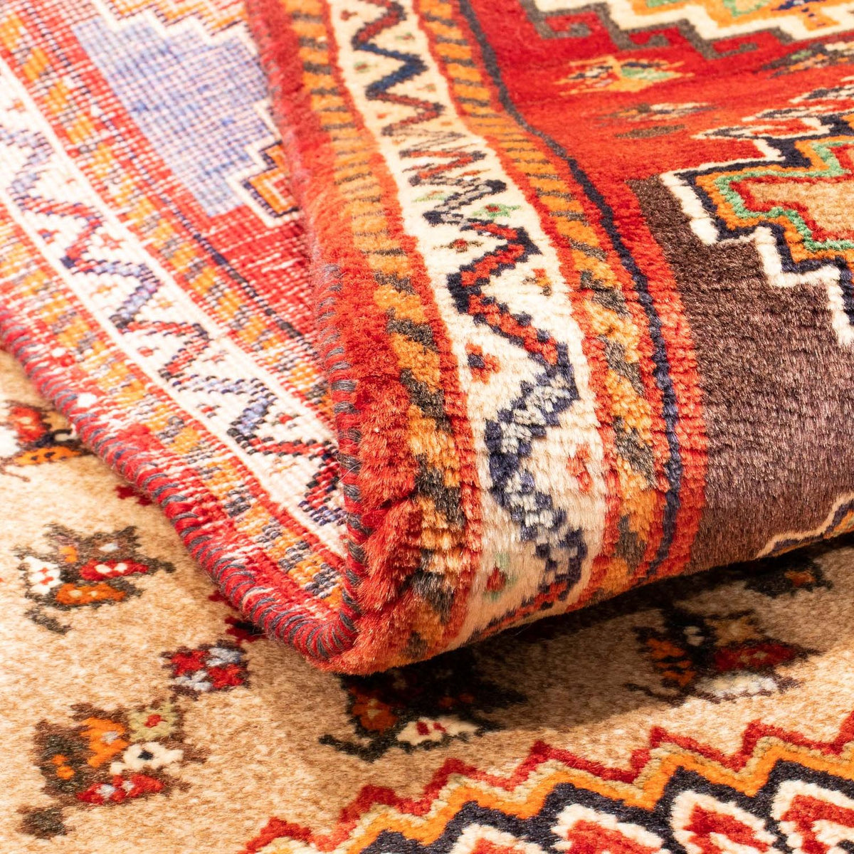 Alfombra persa - Nómada - 150 x 82 cm - beige