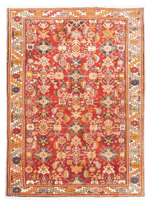 Alfombra persa - Nómada - 149 x 105 cm - rojo oscuro
