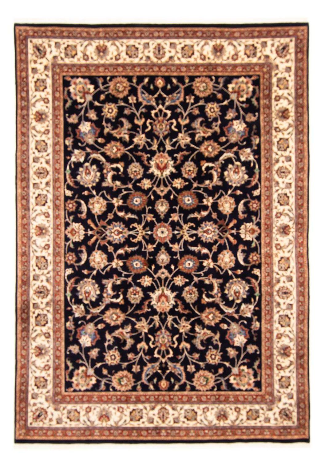 Alfombra persa - Clásica - 348 x 244 cm - azul oscuro