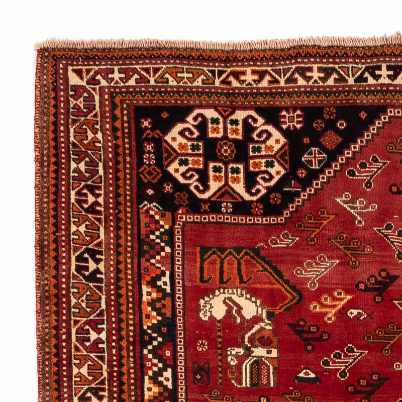 Alfombra persa - Nómada - 244 x 168 cm - rojo oscuro