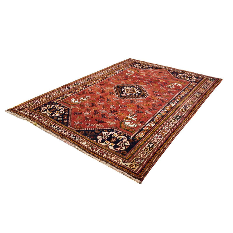 Alfombra persa - Nómada - 244 x 168 cm - rojo oscuro