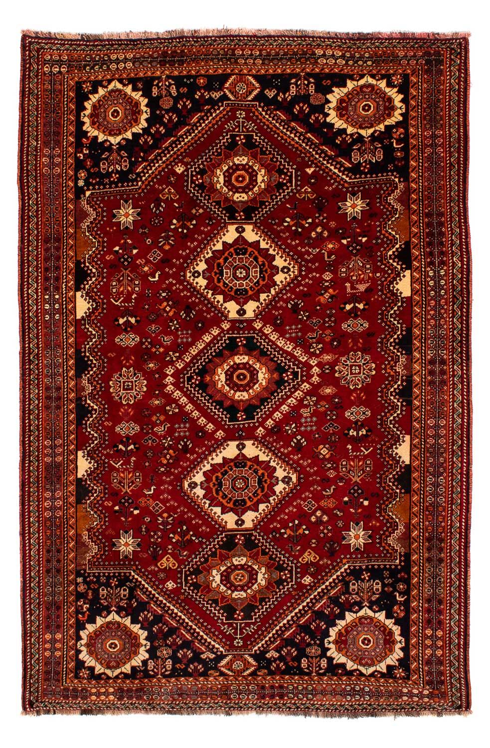 Alfombra persa - Nómada - 272 x 185 cm - rojo oscuro