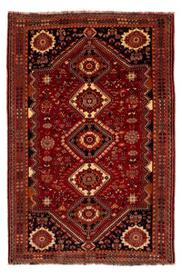 Alfombra persa - Nómada - 272 x 185 cm - rojo oscuro