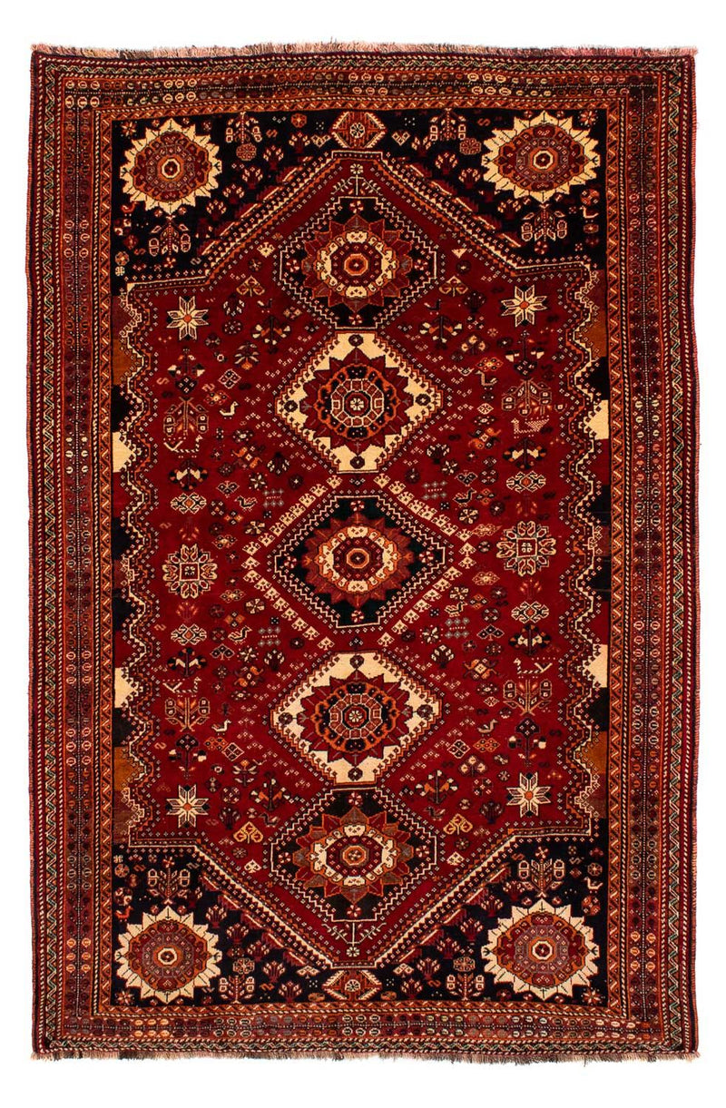 Alfombra persa - Nómada - 272 x 185 cm - rojo oscuro