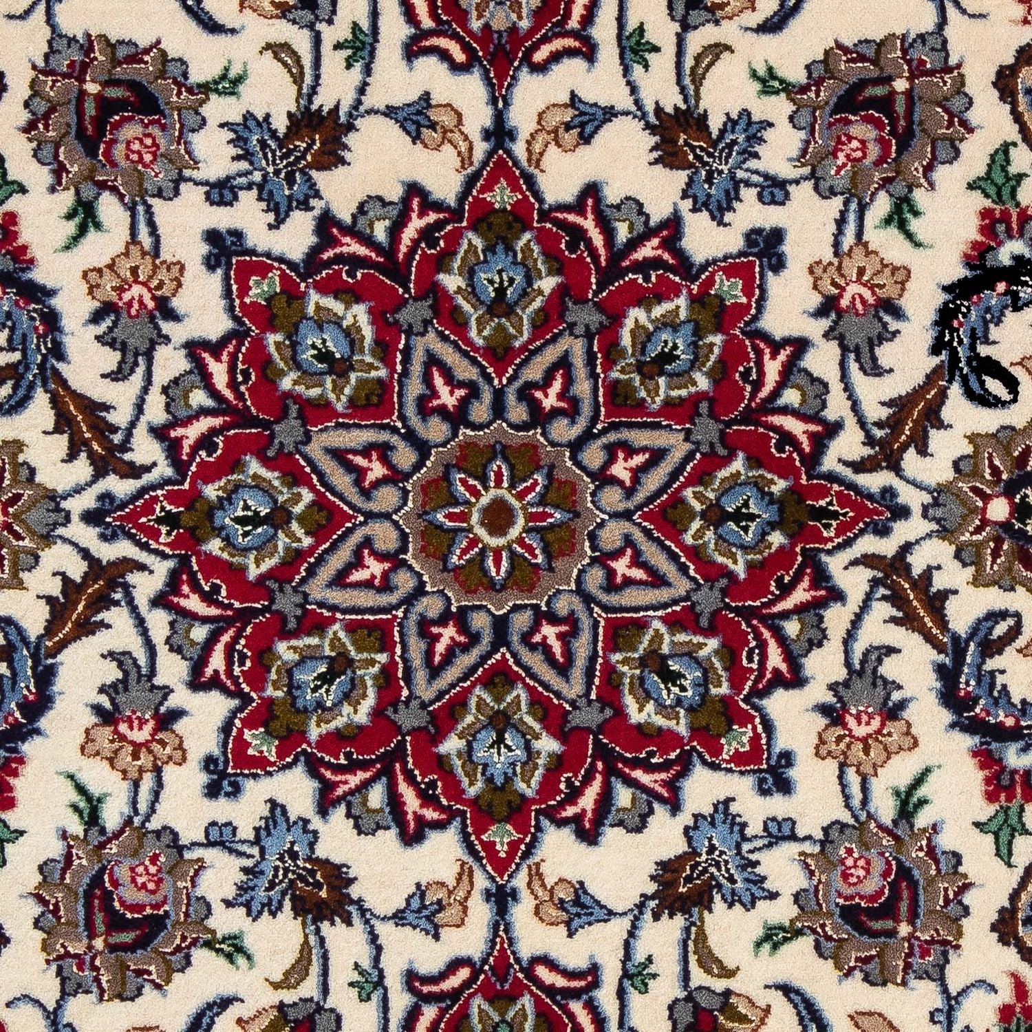 Alfombra Persa - Isfahan - Prima - 102 x 70 cm - rojo oscuro