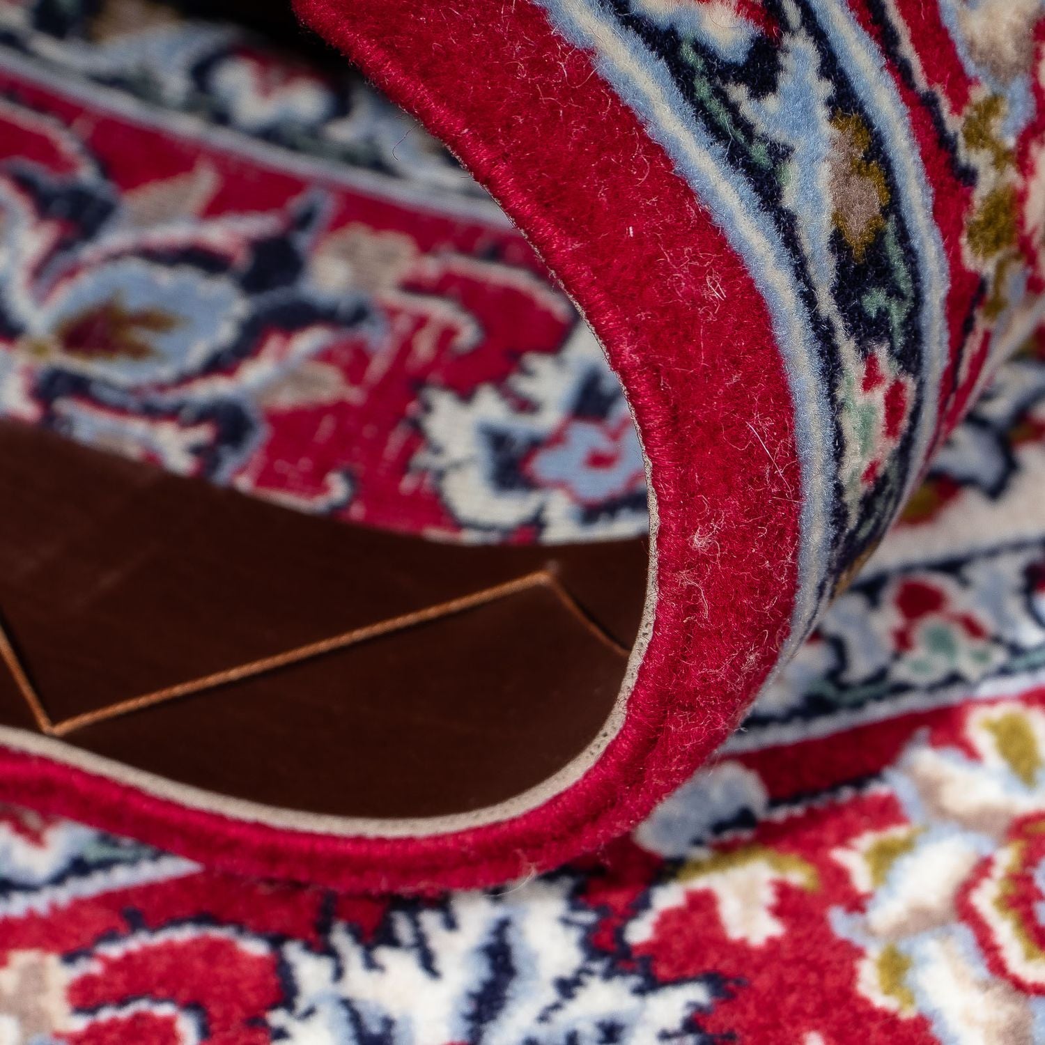 Alfombra Persa - Isfahan - Prima - 102 x 70 cm - rojo oscuro
