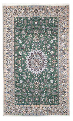 Alfombra Persa - Nain - Real - 254 x 152 cm - verde