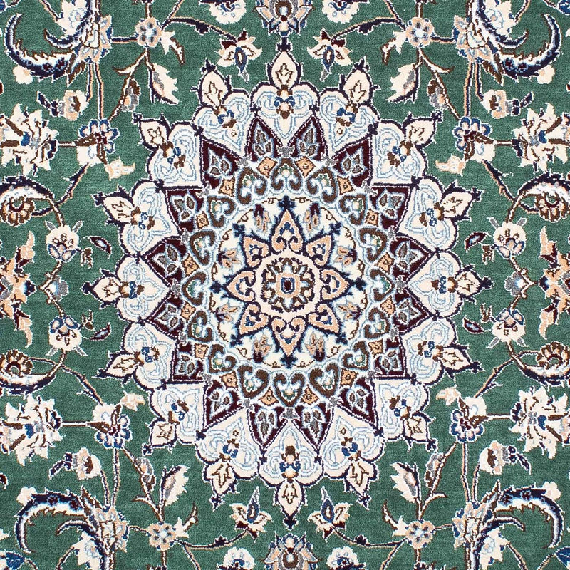 Alfombra Persa - Nain - Real - 254 x 152 cm - verde
