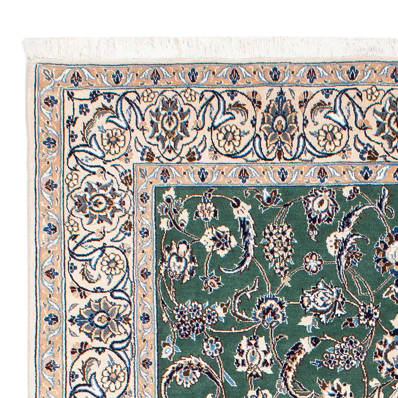 Alfombra Persa - Nain - Real - 254 x 152 cm - verde