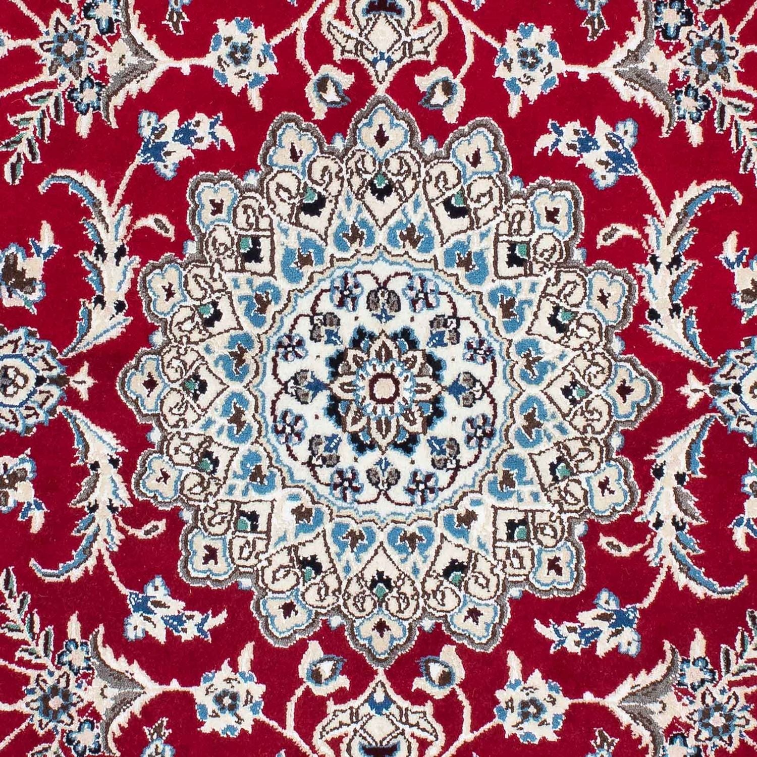 Alfombra Persa - Nain - Real - 179 x 110 cm - rojo