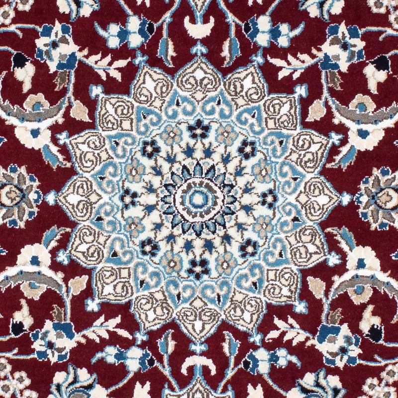 Alfombra de pasillo Alfombra Persa - Nain - Real - 178 x 106 cm - rojo oscuro