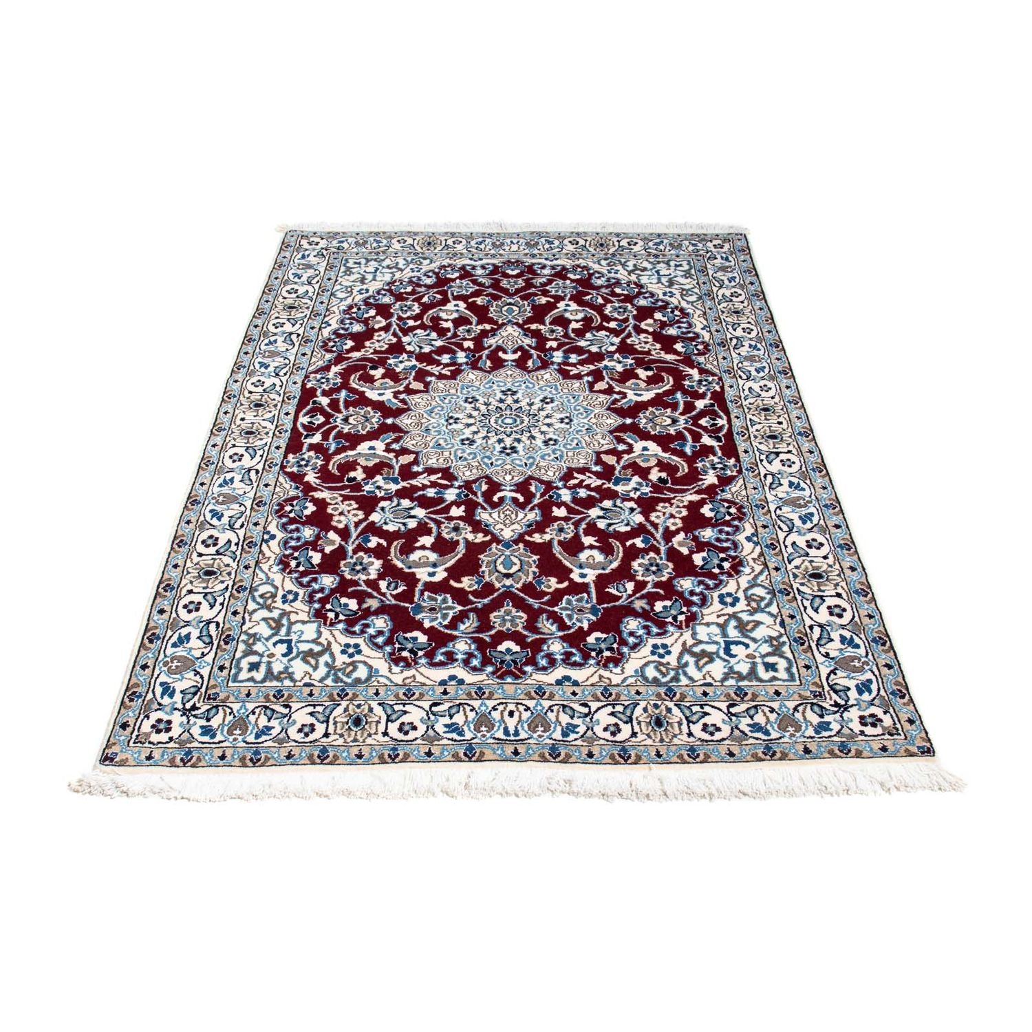 Alfombra de pasillo Alfombra Persa - Nain - Real - 178 x 106 cm - rojo oscuro