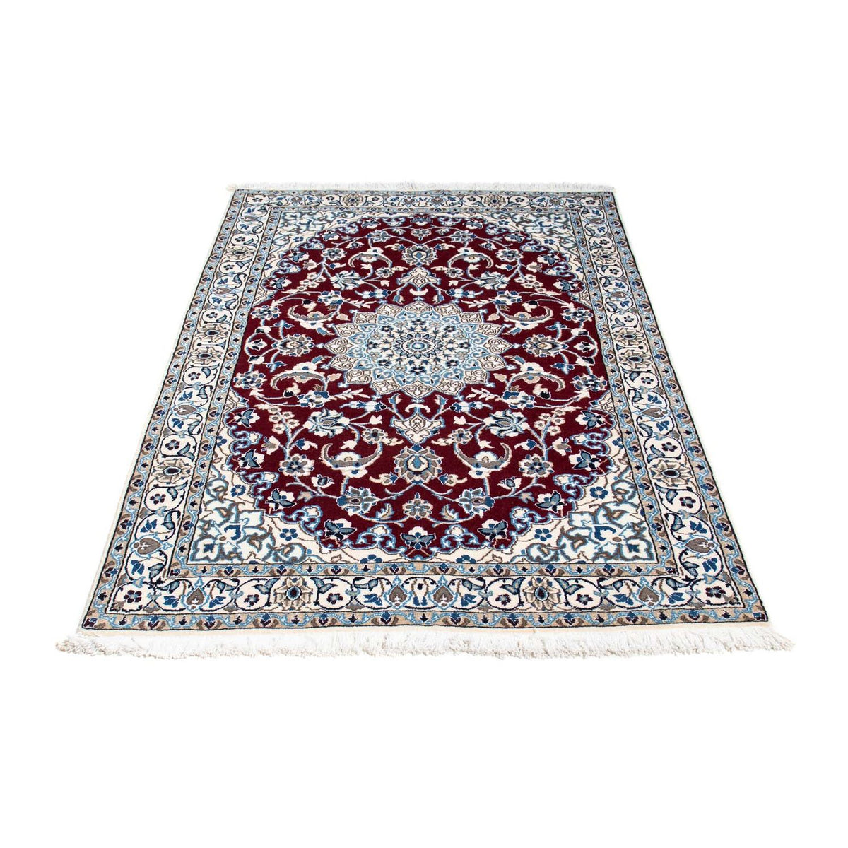 Alfombra de pasillo Alfombra Persa - Nain - Real - 178 x 106 cm - rojo oscuro