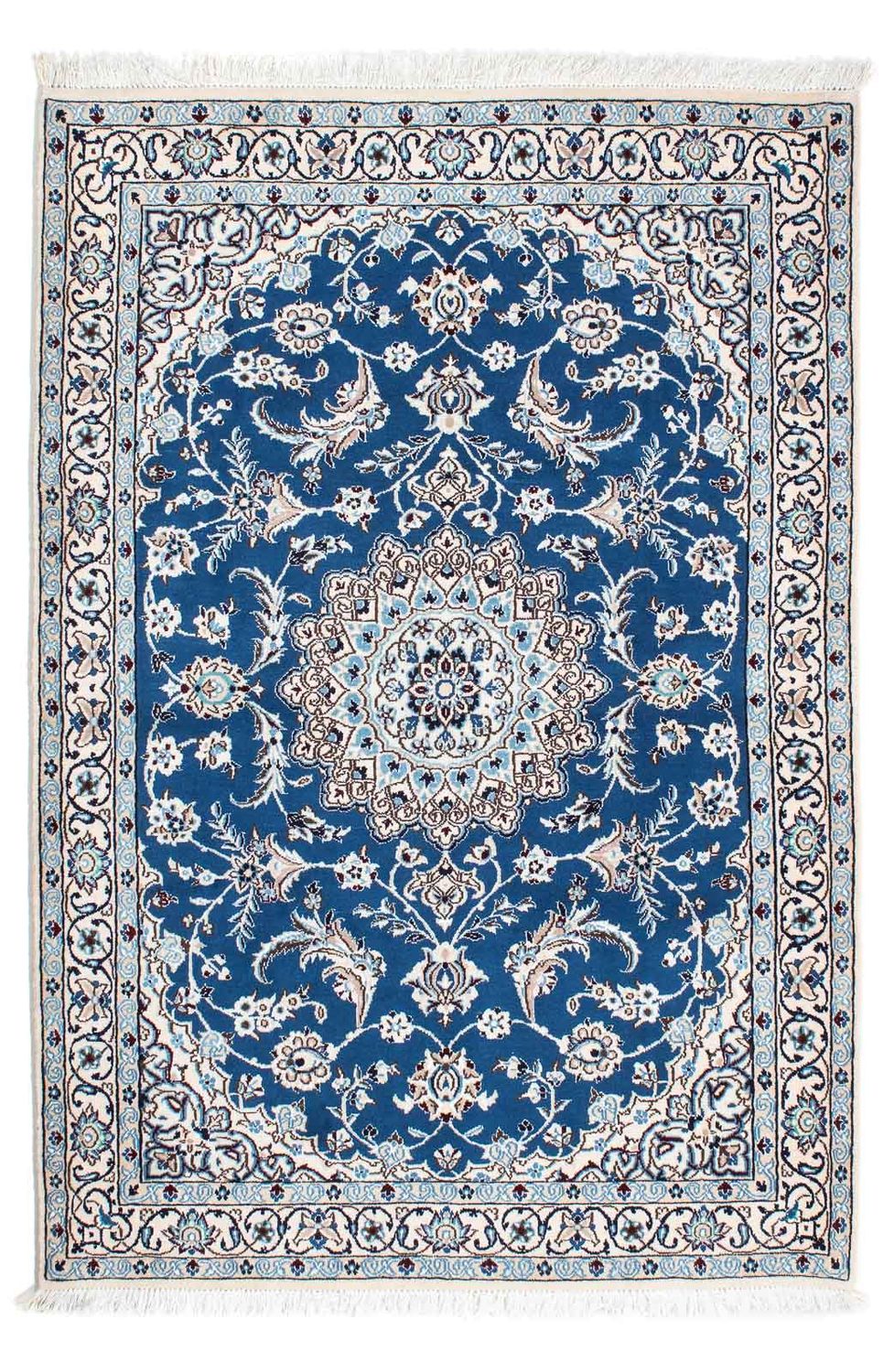 Alfombra Persa - Nain - Real - 172 x 115 cm - azul