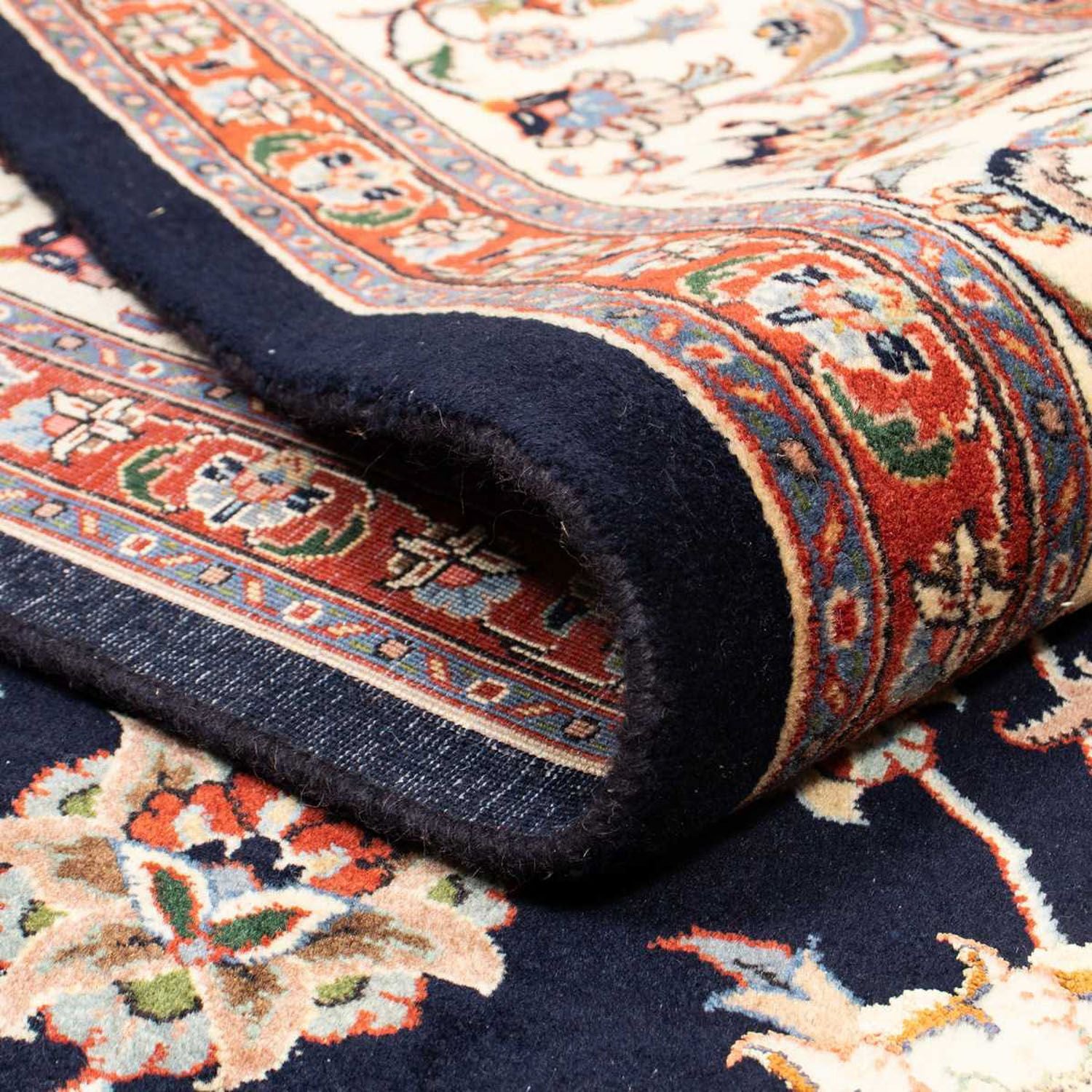 Alfombra persa - Clásica - 335 x 246 cm - azul oscuro