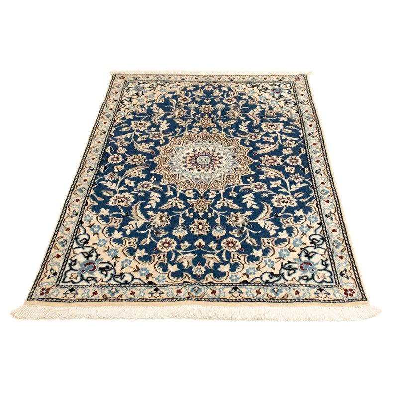 Alfombra Persa - Nain - Real - 133 x 85 cm - azul