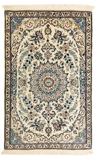 Alfombra Persa - Nain - Real - 131 x 87 cm - beige