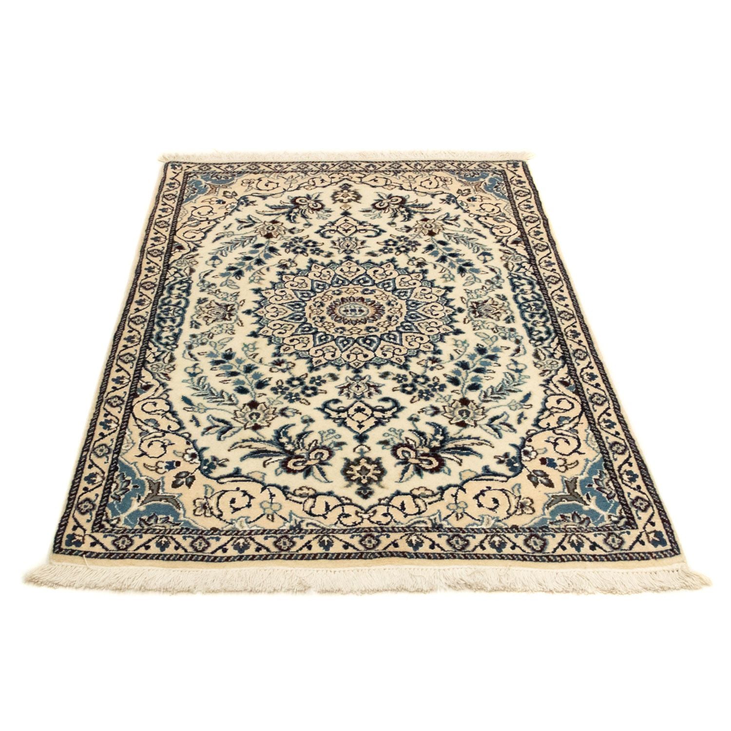 Alfombra Persa - Nain - Real - 131 x 87 cm - beige
