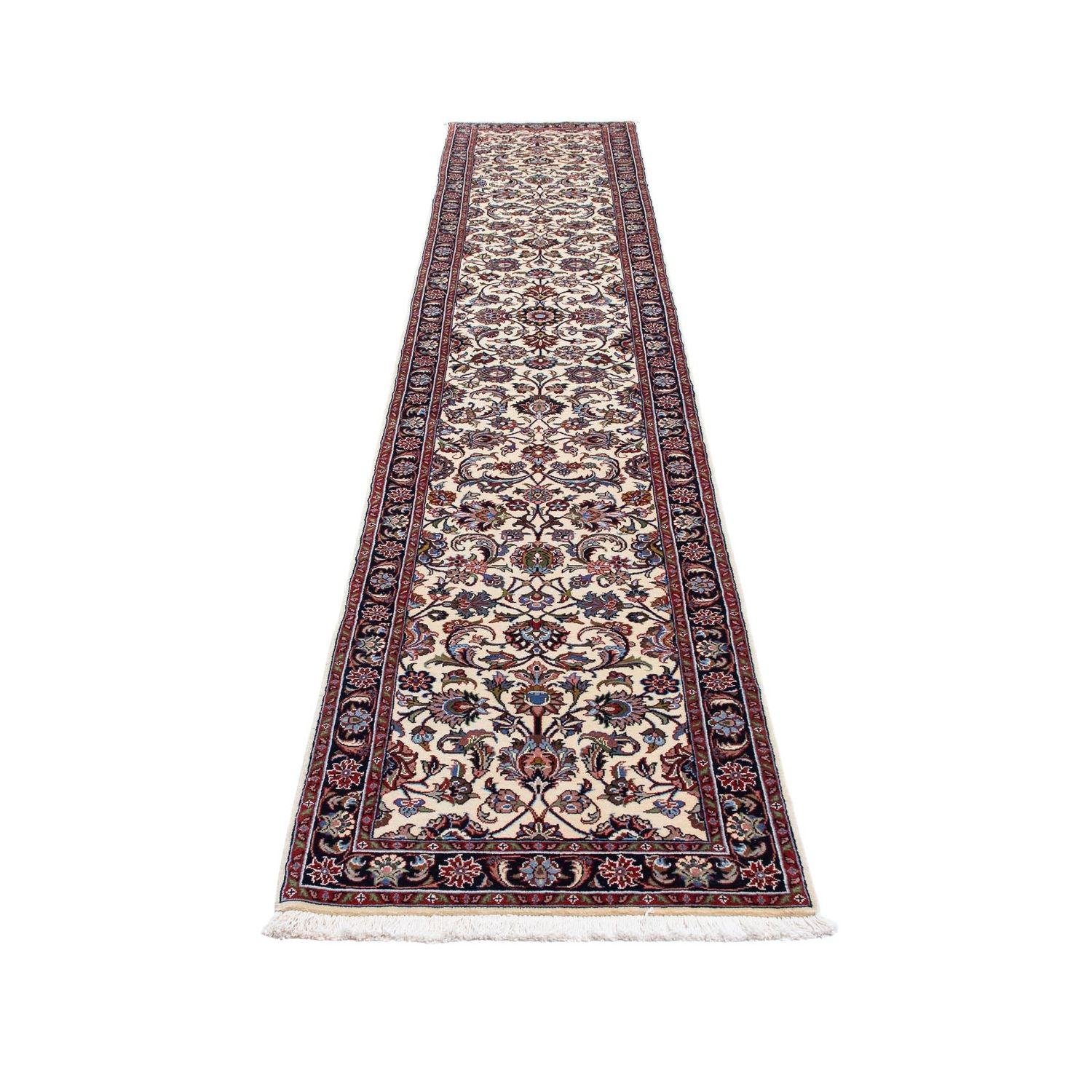 Alfombra de pasillo Alfombra persa - Clásica - 387 x 69 cm - beige