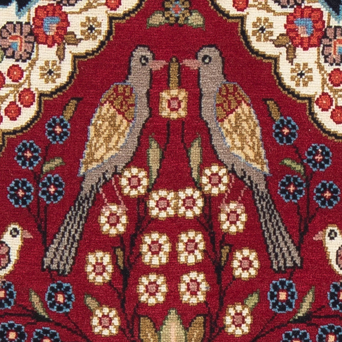 Alfombra persa - Clásica - 80 x 55 cm - rojo oscuro