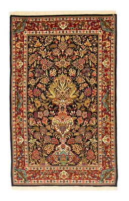 Alfombra persa - Ghom - 162 x 102 cm - negro
