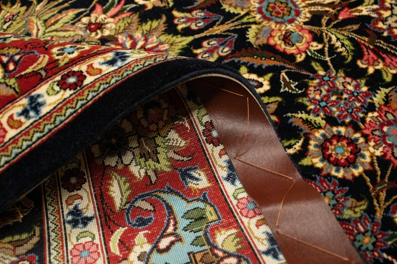 Alfombra persa - Ghom - 162 x 102 cm - negro