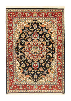 Alfombra persa - Ghom - 147 x 101 cm - negro