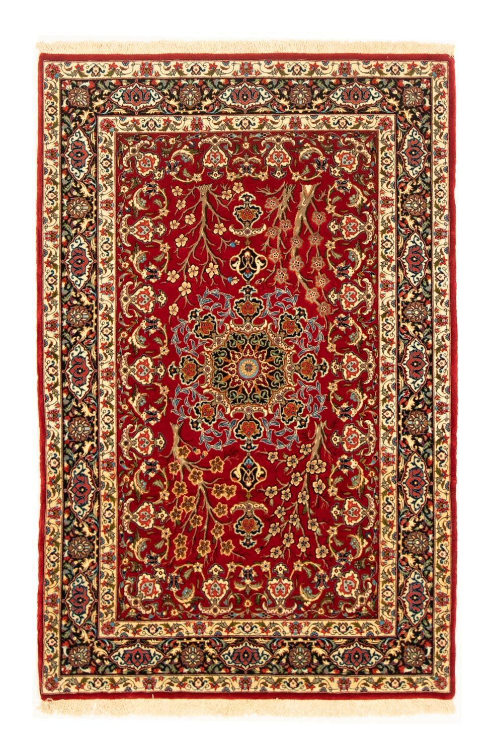 Alfombra persa - Ghom - 171 x 110 cm - rojo