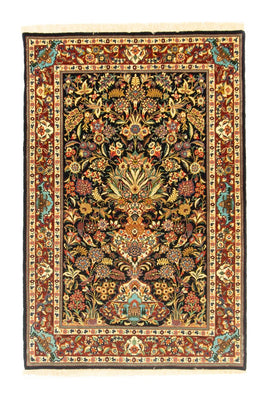 Alfombra persa - Ghom - 153 x 102 cm - negro