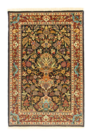 Alfombra persa - Ghom - 153 x 102 cm - negro