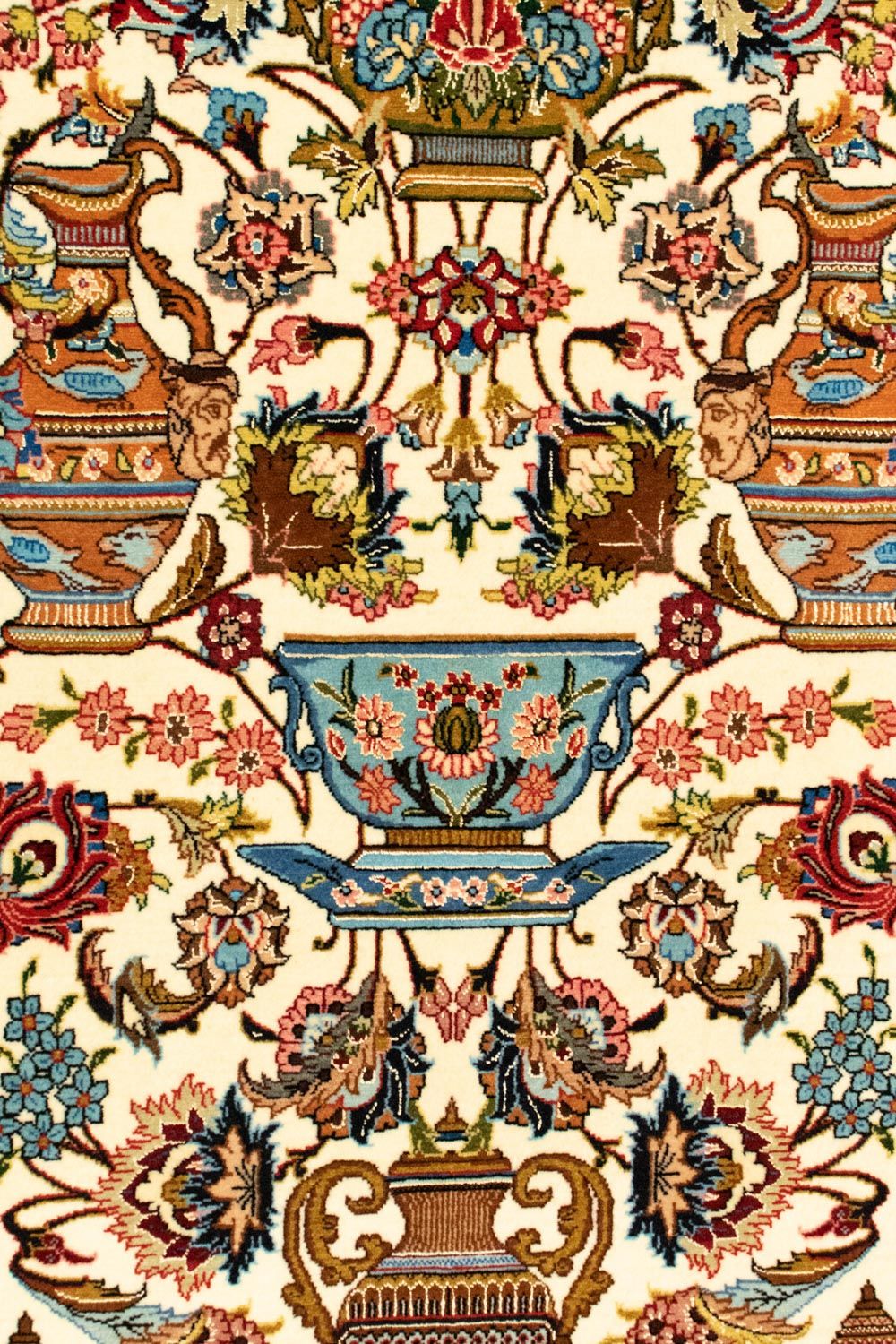Alfombra persa - Ghom - 152 x 101 cm - beige
