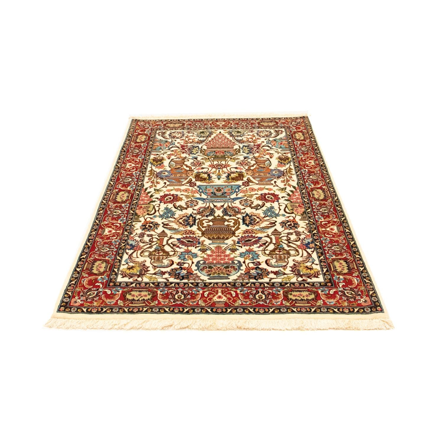 Alfombra persa - Ghom - 152 x 101 cm - beige