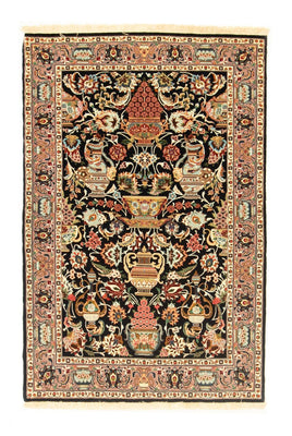 Alfombra persa - Ghom - 157 x 102 cm - negro