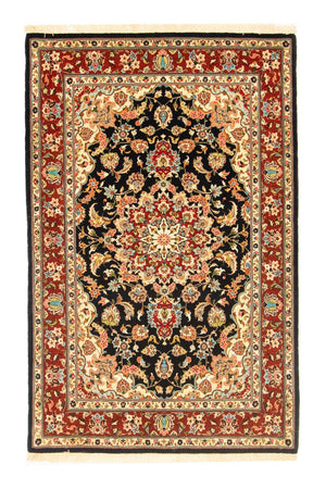Alfombra persa - Ghom - 162 x 102 cm - azul oscuro