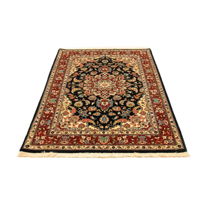 Alfombra persa - Ghom - 162 x 102 cm - azul oscuro