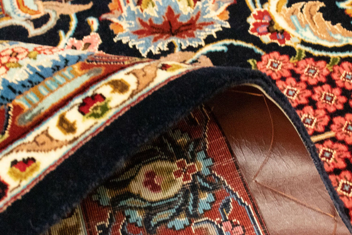 Alfombra persa - Ghom - 155 x 105 cm - negro