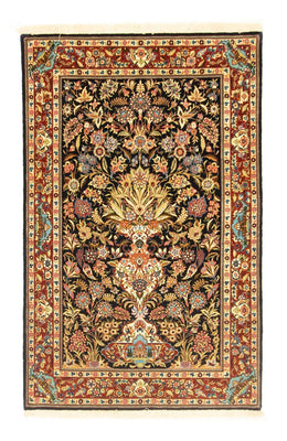 Alfombra persa - Ghom - 154 x 103 cm - negro