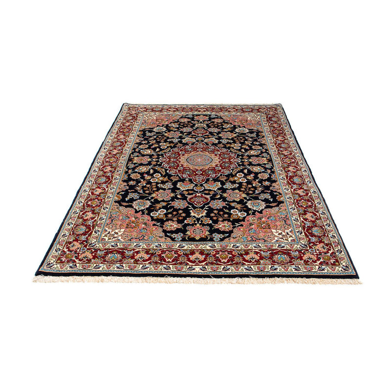 Alfombra persa - Ghom - 212 x 140 cm - azul oscuro