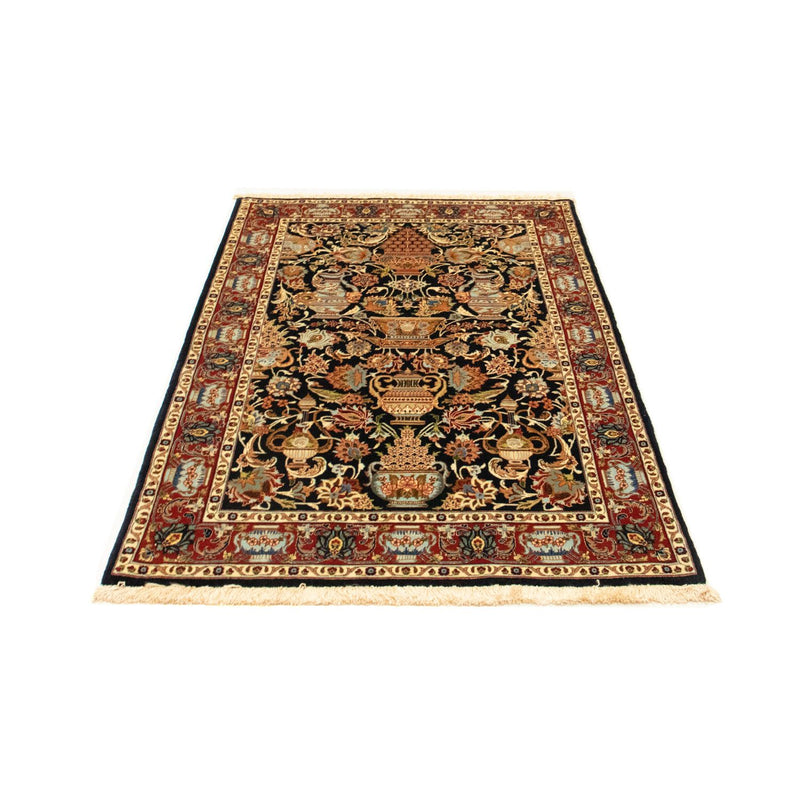 Alfombra persa - Ghom - 152 x 99 cm - azul oscuro