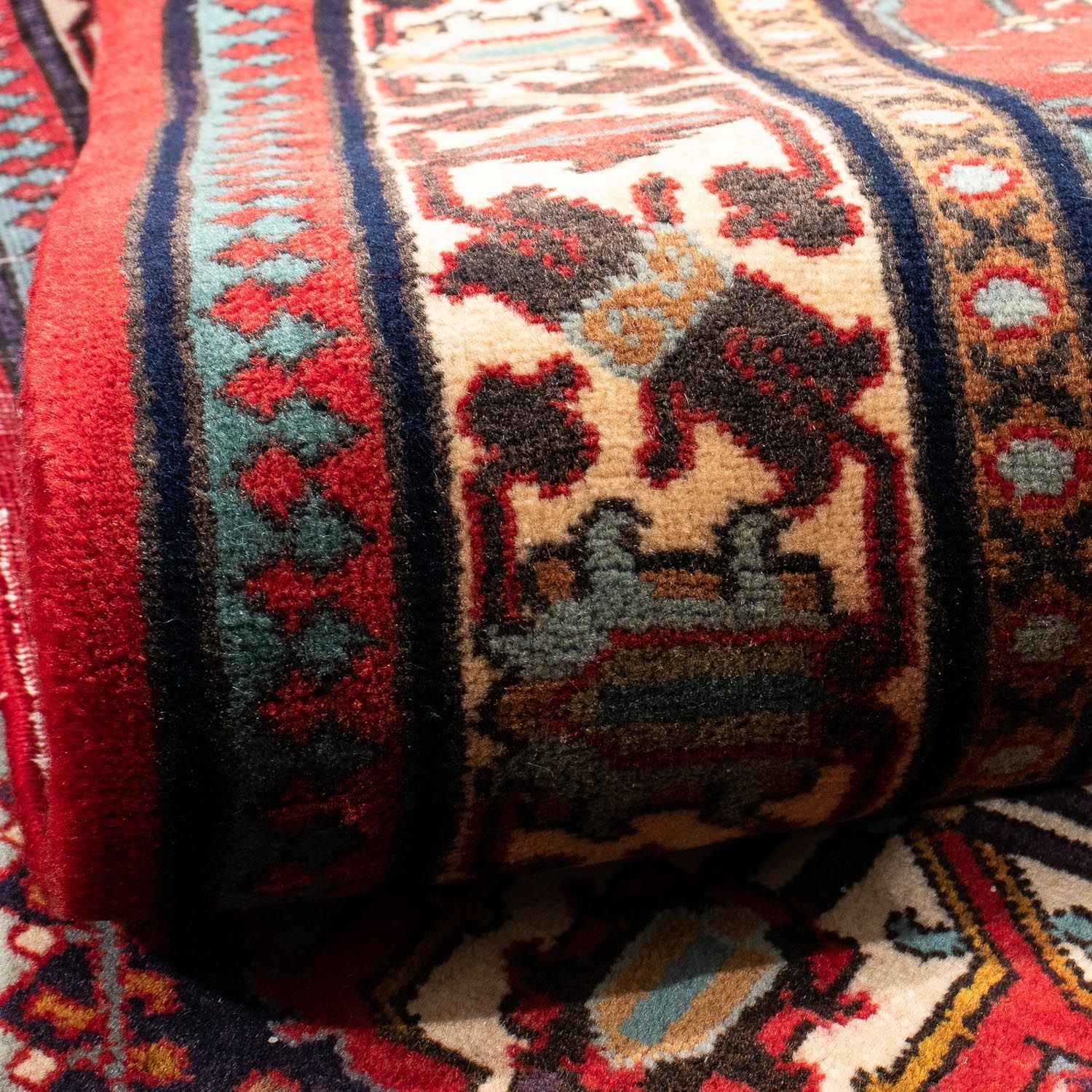 Alfombra de pasillo Alfombra persa - Nómada - 325 x 118 cm - rojo