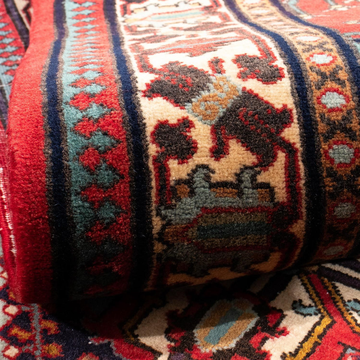 Alfombra de pasillo Alfombra persa - Nómada - 325 x 118 cm - rojo