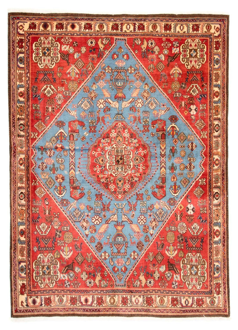 Alfombra persa - Nómada - 203 x 158 cm - azul claro