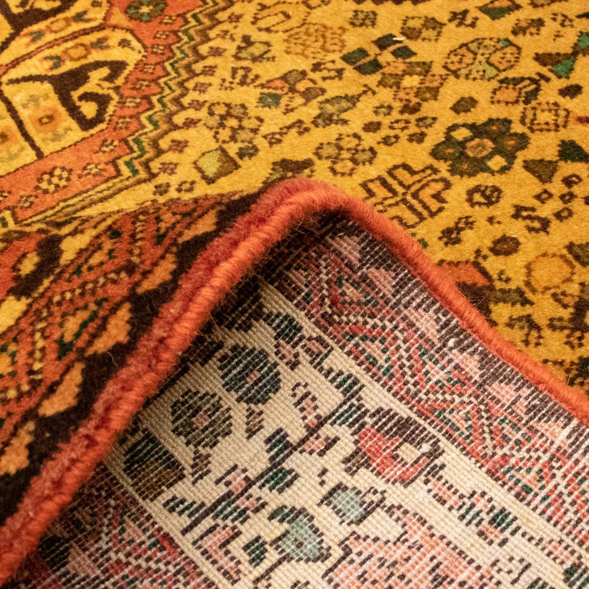 Alfombra persa - Nómada - 199 x 156 cm - beige