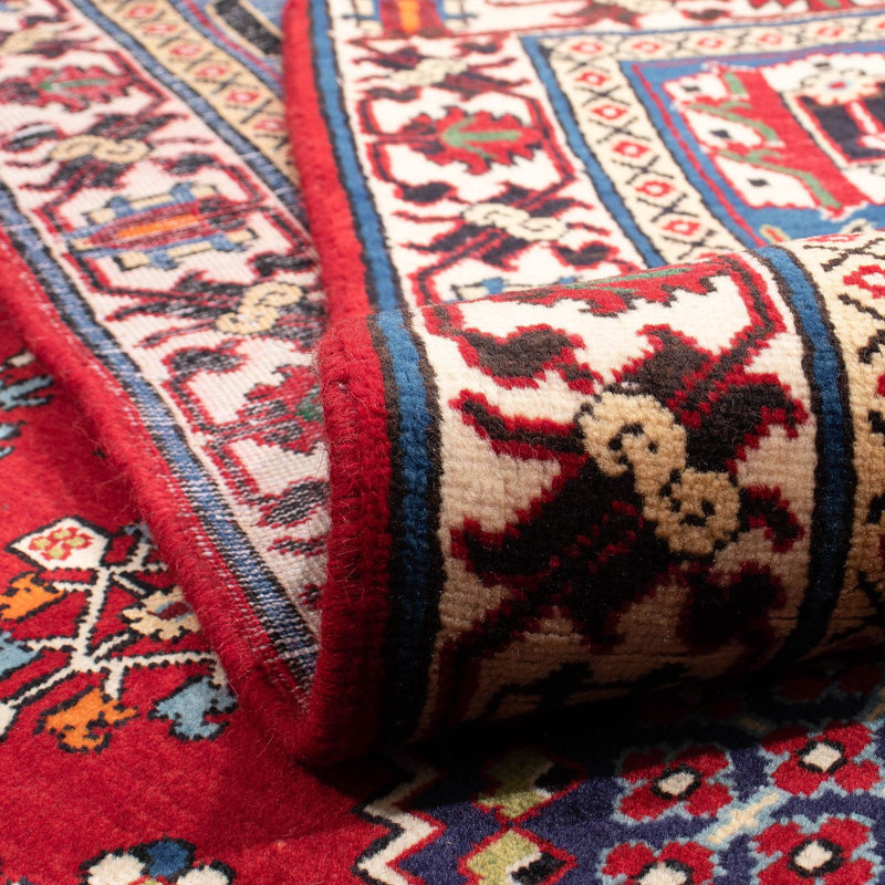 Alfombra persa - Nómada - 357 x 240 cm - rojo oscuro
