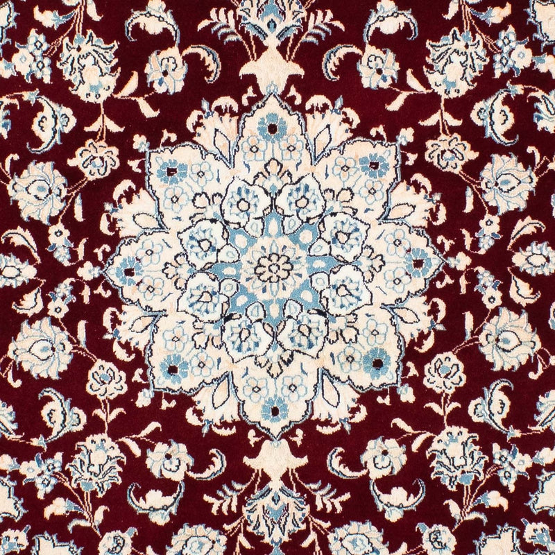 Alfombra Persa - Nain - Real cuadrado  - 154 x 143 cm - rojo oscuro