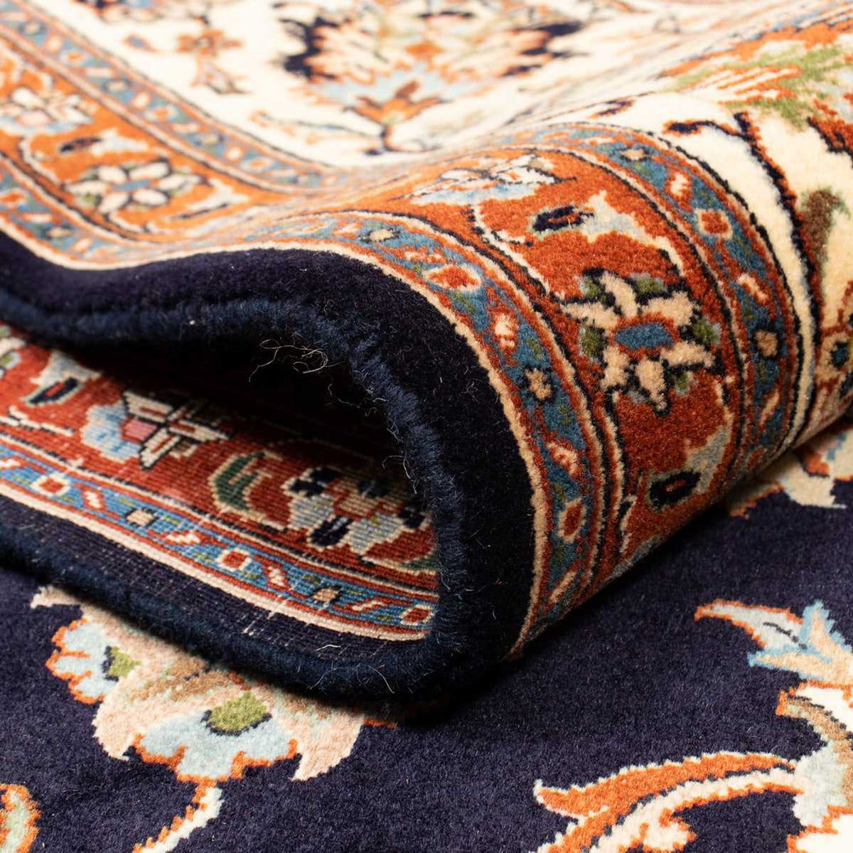 Alfombra persa - Clásica - 355 x 250 cm - azul oscuro