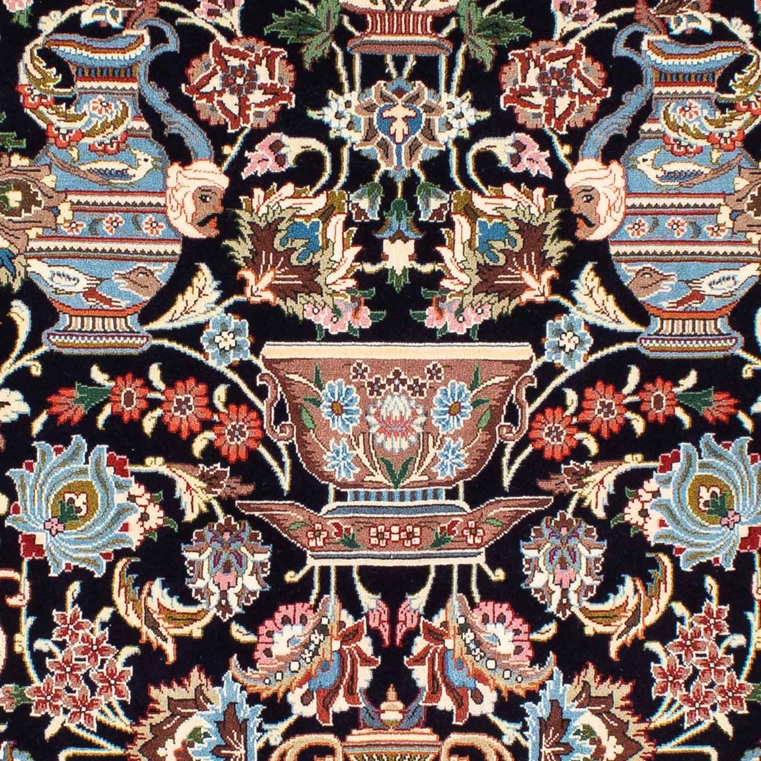 Alfombra persa - Clásica - 228 x 142 cm - azul oscuro