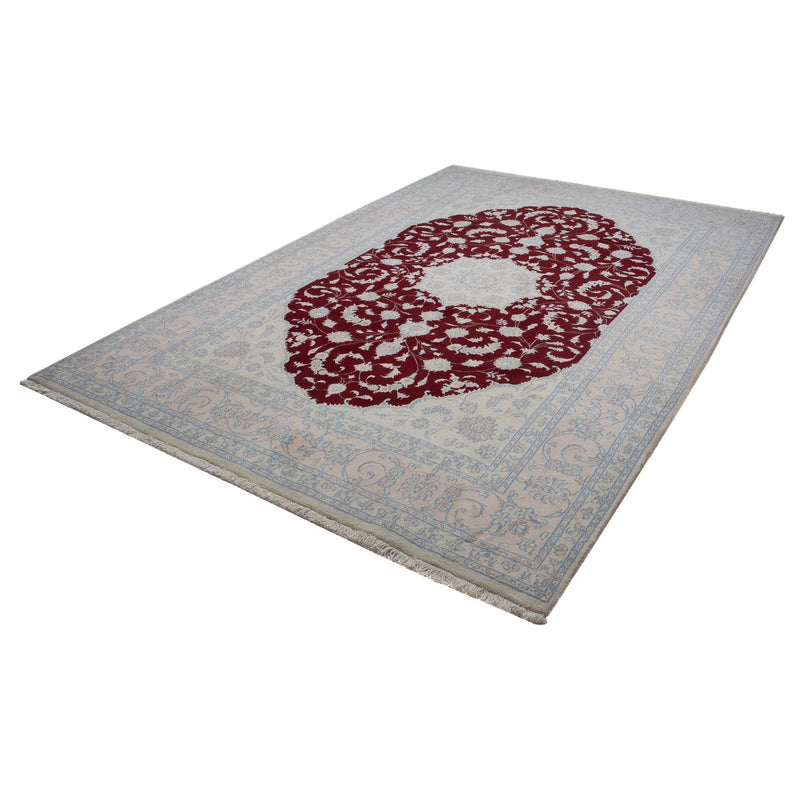Alfombra persa - Nain - 294 x 202 cm - rojo oscuro