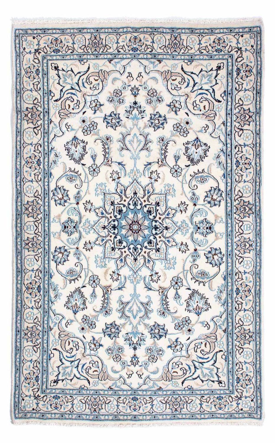 Alfombra persa - Nain - 198 x 124 cm - beige
