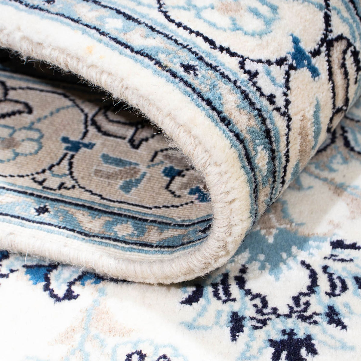 Alfombra persa - Nain - 198 x 124 cm - beige